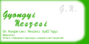 gyongyi meszesi business card